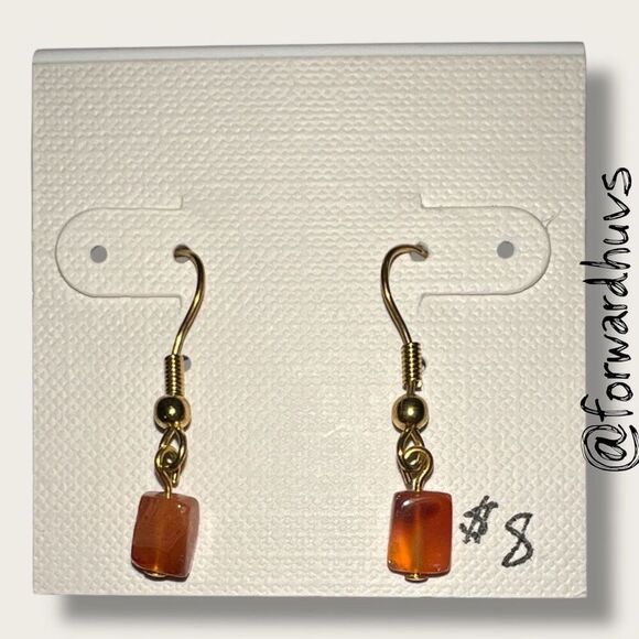 Bundle Sale 3 for $15 | Handcrafted Glass Dangle Earrings - Picture 1 of 8